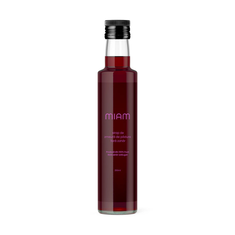 Sirop de zmeură de pădure fără zahăr